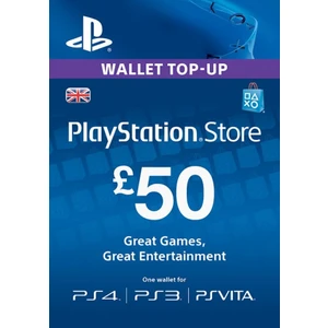 Playstation Psn Card  50 GBP / 50 Pound (UK) Unıted Kıngdom