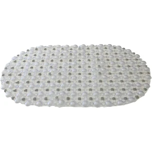 Pvc Banyo Paspası  Kabarcıklı Şeffaf Kaymaz Vakumlu  65 x 35 cm