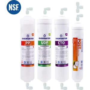 OverWater Kapalı Kasa Su Arıtma Cihazı 4 lü Inline Filtresi Seti Aşamalı ( Membransız Set ) FIN4