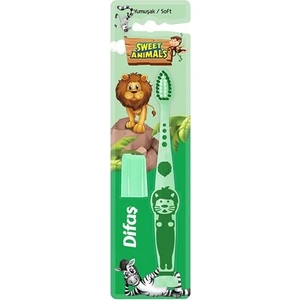 Sweet Animals Çocuk Diş Fırçası Yeşil (Yumuşak)