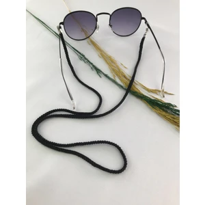 Fancy Agnes Gözlük Ipi El Yapımı Siyah Sade Örgü