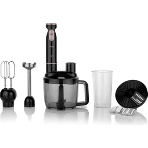 Chef Blend Mega Blender Set-Siyah/rosegold