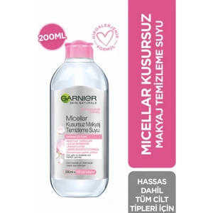 Micellar Kusursuz Makyaj Temizleme Suyu - Hassas Ciltler - 200 ml - Seyahat Boyu