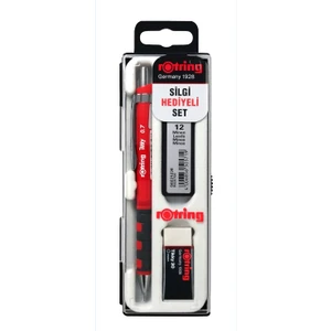Tikyy 0.7 Kırmızı Versatil Kalem+Silgi+Uç Blister Okul Seti