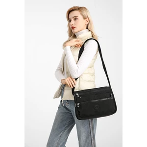 Smart Bags Krinkıl Kumaş Postacı Çantası BC 1128 - Siyah