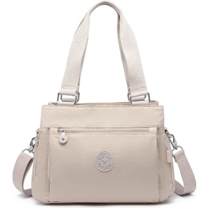 Smart Bags Krinkıl Kumaş Omuz Çantası BC 1125 - Bej