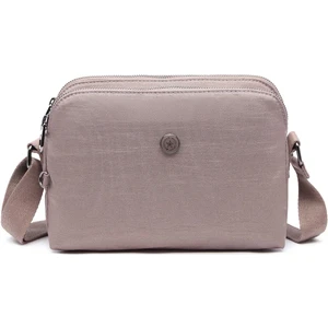 Smart Bags Krinkıl Metalik Kumaş Çapraz Askılı Çanta BC 3002 - Vizon