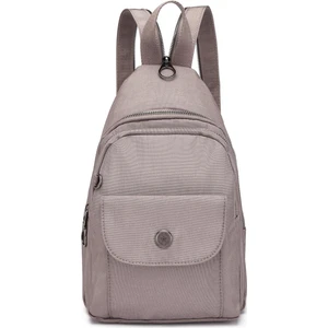 Smart Bags Krinkıl Kumaş Kadın Sırt Ve Göğüs Çantası BC 1237 - Vizon