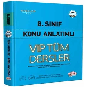 Editör Yayınları 8. Sınıf Vıp Tüm Dersler Konu Anlatımlı Mavi Kitap