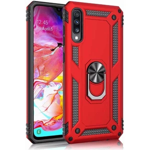 Samsung Galaxy A70 Kılıf Yüzüklü Zırh Tank Vega
