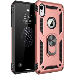 Apple iPhone Xr 6.1 Kılıf Yüzüklü Zırh Tank Vega