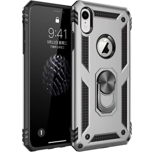Apple iPhone Xr 6.1 Kılıf Yüzüklü Zırh Tank Vega