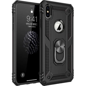 Apple iPhone x Kılıf Yüzüklü Zırh Tank Vega