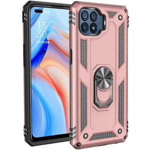Oppo Reno 4 Lite Kılıf Yüzüklü Zırh Tank Vega