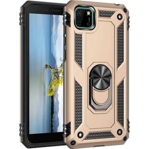 Huawei Y5P Kılıf Yüzüklü Zırh Tank Vega