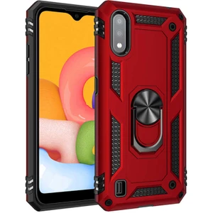 Samsung Galaxy A01 Kılıf Yüzüklü Zırh Tank Vega