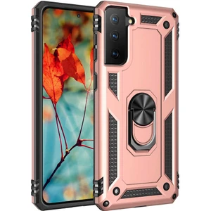 Samsung Galaxy S21 Kılıf Yüzüklü Zırh Tank Vega