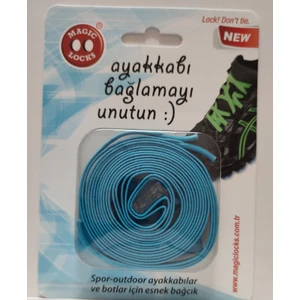 Magic Locks Akıllı Yassı Bağcık- TURKUAZ-19B1