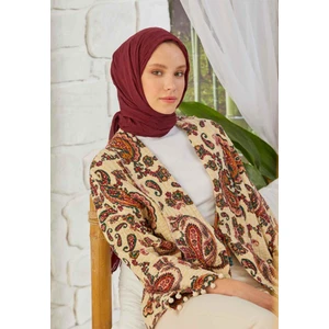 Fresh Scarfs Bambu Şal Bordo