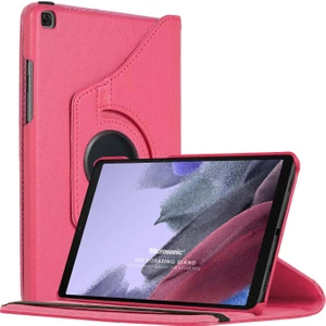 Samsung Galaxy Tab A7 Lite T225 Kılıf 360 Rotating Stand Deri Pembe