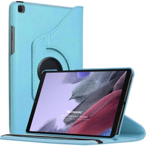 Samsung Galaxy Tab A7 Lite T225 Kılıf 360 Rotating Stand Deri Mavi
