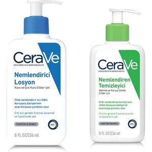 Nemlendiren Temizleyici Seramid&hyalüronik Asit Kuru & Normal Ciltler 236 ml + Normal,kuru ve Çok Kuru Ciltler Için Nemlendirici Losyon 236 ml