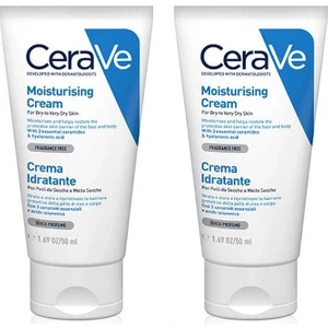 Nemlendici Krem Kuru Ciltler Için Seramid ve Hyalüronik Asit Içerikli Yüz Vücut 50 ml X2 Adet