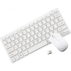 PL-395 Mini Kablosuz Q Klavye Mouse Set Beyaz