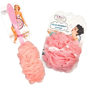 Body Secret Bodysecret Saplı Banyo Lifi  + Banyo Lifi Pembe