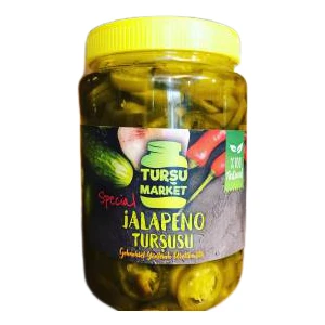 Turşu Market Hakiki Çubuk Turşusu Naturel Jalapeno Turşusu 1,5 Lt