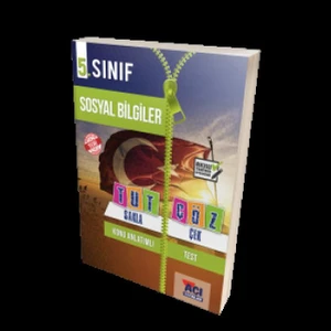 Açı Yayınları 5. Sınıf Sosyal Bilgiler Tut Sakla Çöz Çek Konu Anlatımlı