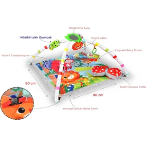 Sesli ve Işıklı Eğlence Ormanı Aktivite ve Oyun Halısı MOL-023