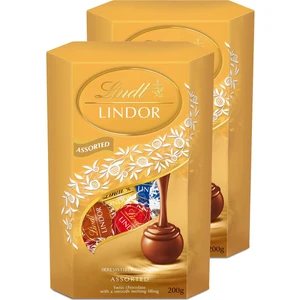 Lindor Cornet Assoted 200 G x 2
