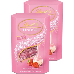 Lindor Strawberry & Cream 200 G x 2