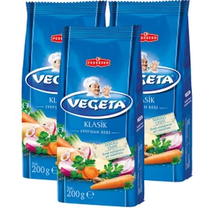 Sebzeli Çeşni Özel Karışım Zengin Sebze Aromalı 200 g x 3 Gurme Yemeklere Uygun