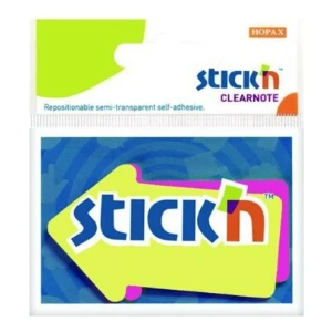 Stıckn Ok Şekilli Neon 2renk 60 Yaprak Yapışkanlı Not Kağıdı 76 x 50 mm