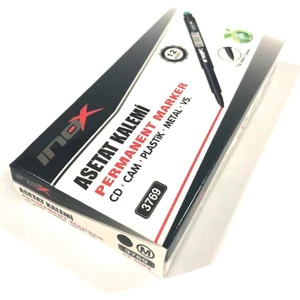 İnox CD Kalemi Siyah M Uç 12'li