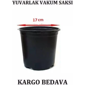 Serfiraz Yuvarlak Vakum Ucuz Çiçek Fide Fidan Üretim Saksısı 17 cm 100'LÜ