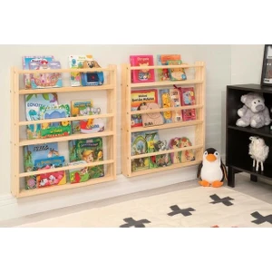 Olcay Aksesuar Montessori 1 Adet 105 cm Kitaplık Çocuk Bebek Odası Duvar Rafı Ahşap Raf