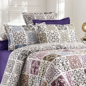 Night Shine Çift Kişilik Pamuk Saten Nevresim Takımı V1