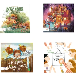 Cezve Çocuk Tuğba Coşkuner Okul Öncesi Kitap Set 4 Kitap Cesur Kaşif Vera 1-2 / Pışpış Meraklı Bakış /gizemli Yazar Per