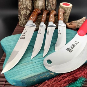 5 Parça Sürmene Bıçak Seti Et Bıçağı Mutfak Bıçağı Salata Bıçağı
