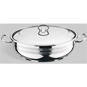 Basık 2 Litre Çelik Küçük Karnıyarık Pilav Tenceresi  24 cm
