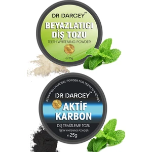 Dr Darcey Aktif Karbon Diş Temizleme Tozu 25 G & Diş Beyazlatma Tozu 25 G