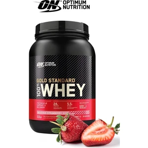 Optimum Nutrition Optimum Çilek Aromalı Gold Standard Whey Protein Tozu 908 gr