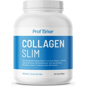 Proftürker Collagen Slim 600 G-  ve Bitki Ekstreleri Içeren Toz Diyet Takviyesi (Çilek Aromalı)