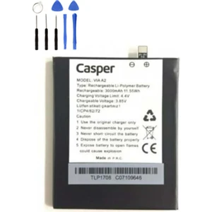 Telefon Kulübesi Casper Vıa A2 Batarya Pil + Tamir Seti