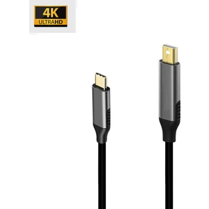 K-02 Type-C To Mini Display Port 4K Hd 60Hz Görüntü Aktarım Kablosu
