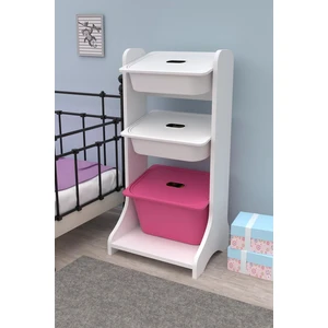 Çok Amaçlı Organizer 3 Sepetli Pembe 90CM