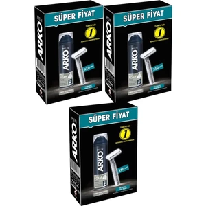 Men 10 Adet Tekli Tıraş Bıçağı + Force Tıraş Köpüğü Pro 200ML (3 Lü Set)